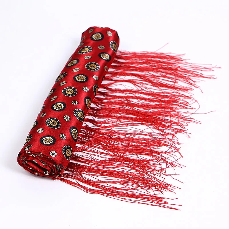 Men's Autumn/Winter Long Scarf With Tassels